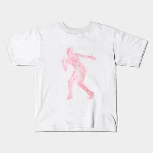 Girl Street Dancer Watercolor Silhouette Kids T-Shirt